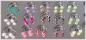 Preview: CIRCULAR BARBELL Hufeisen UV Candy Stripe Ball 18G 1.0 mm